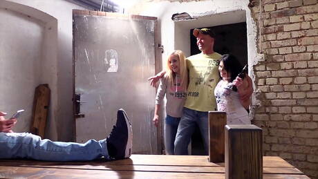 Pink Zilla are proud to present you with a free photos featuring juicy babe in porn scene with amazing groupsex action